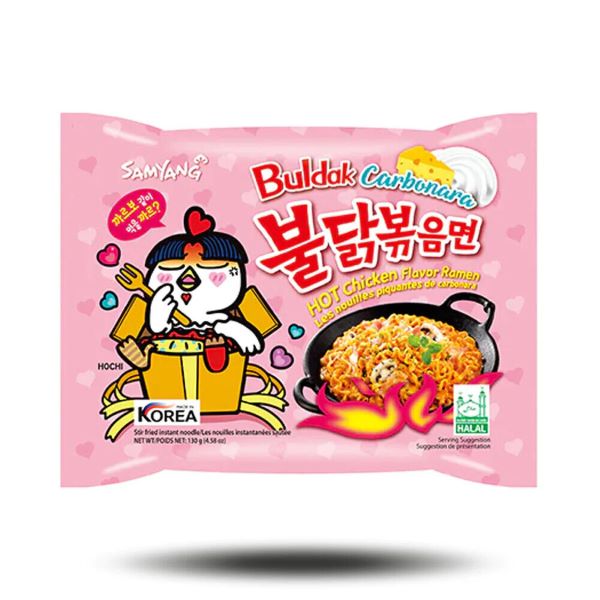 Samyang Buldak Hot Spicy Chicken Flavor Ramen Carbonara (140g)