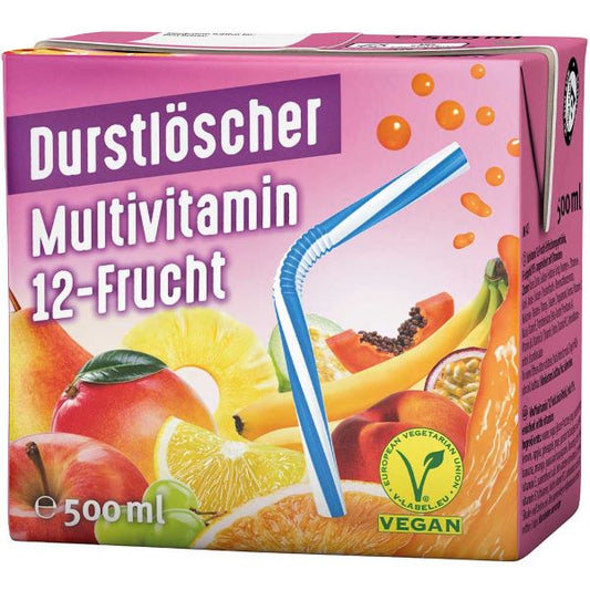 QuickVit - Durstlöscher Multivitamin 12 Frucht (500ml)