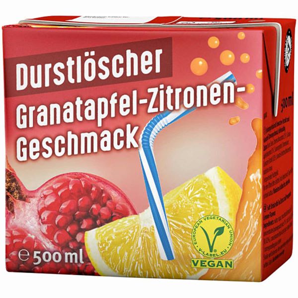 QuickVit - Durstlöscher Granatapfel-Zitrone (500ml)