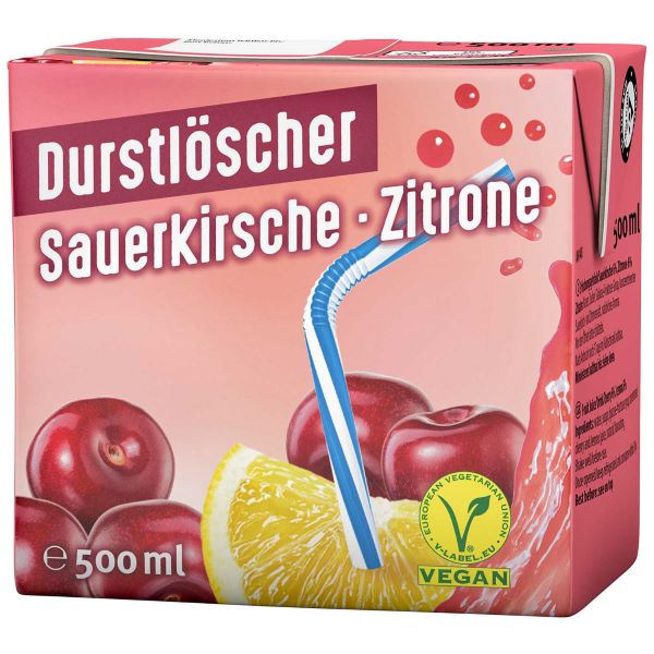 QuickVit - Durstlöscher Sauerkirsche-Zitrone (500ml)