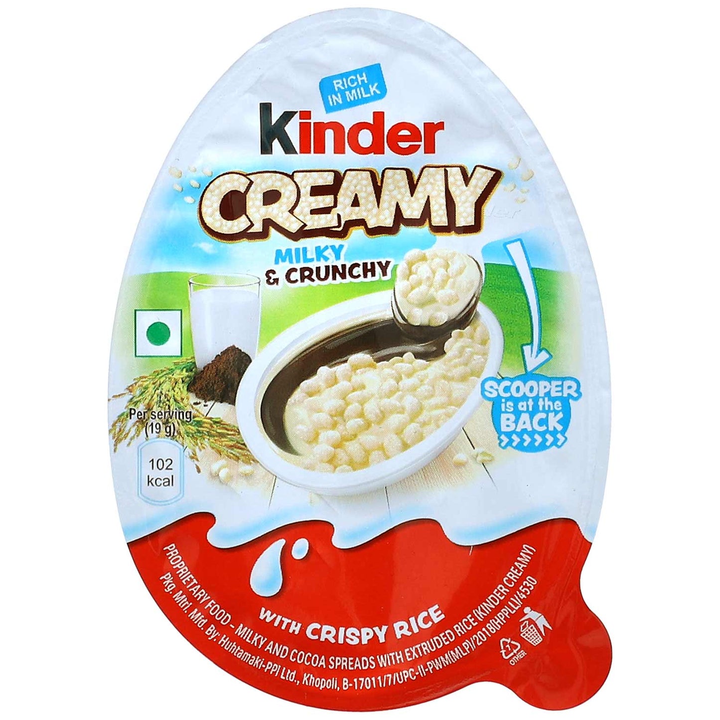 Kinder Creamy Milky & Crunchy (19g)